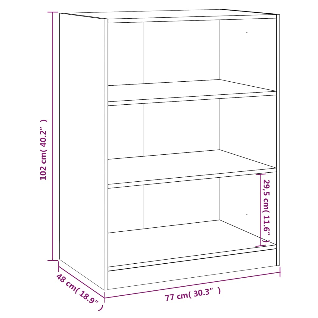 Kleiderschrank Braun Eichen-Optik Holzwerkstoff Braune Eiche