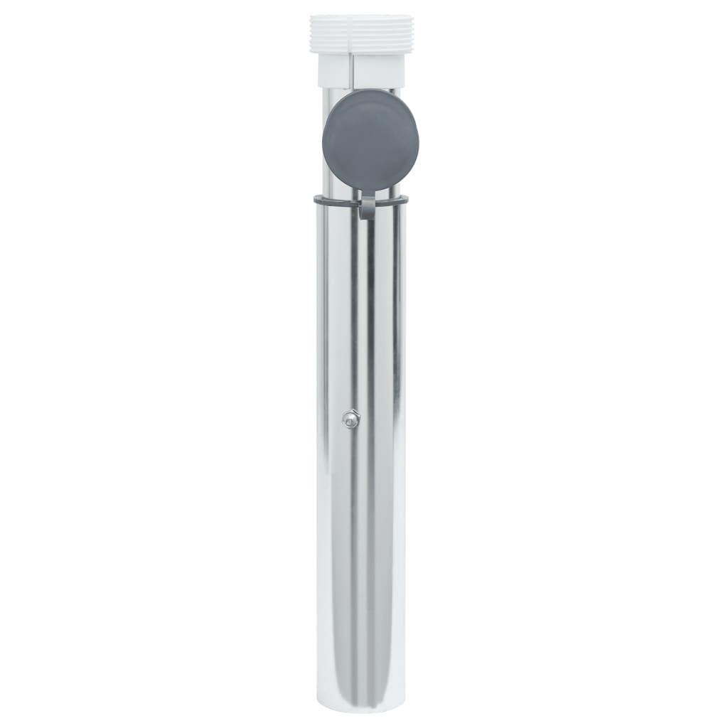 Bodenhülse Für Sonnenschirm Mit 40-50 Mm Mast Silbern Aluminum