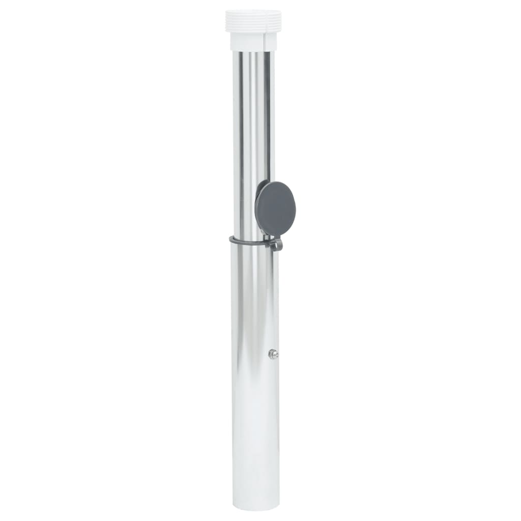 Bodenhülse Für Sonnenschirm Mit 40-50 Mm Mast Silbern Aluminum