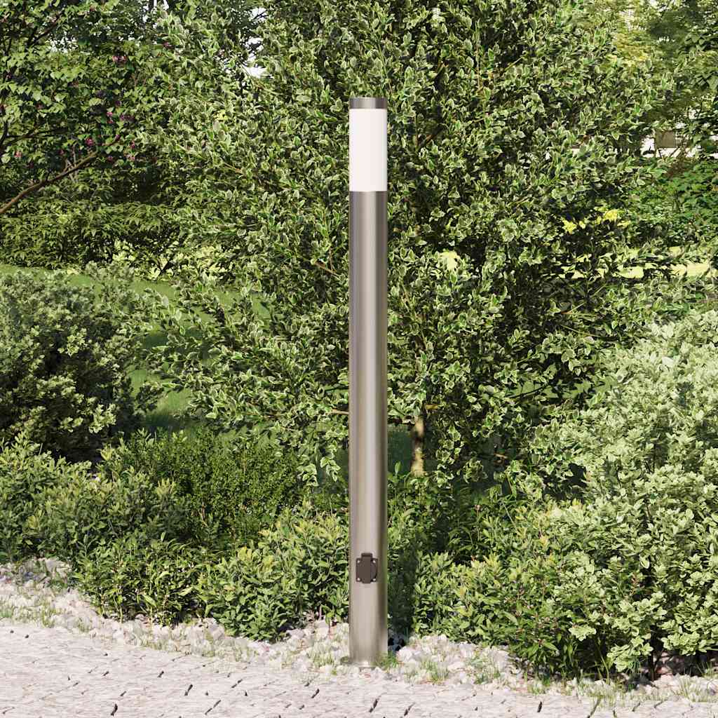 Pollerleuchte Mit Auslass 110 Cm Edelstahl Ip44