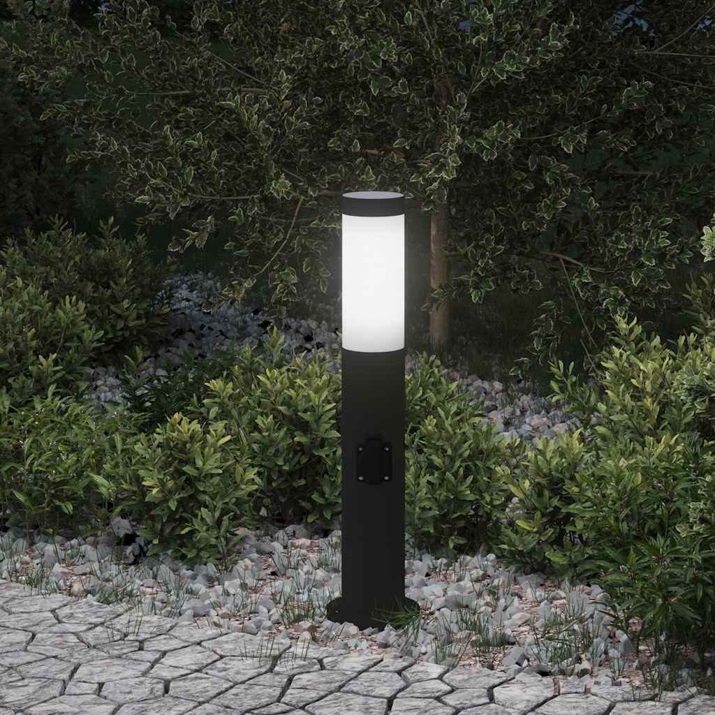 Pollerleuchte Mit Auslass 50 Cm Edelstahl Ip44
