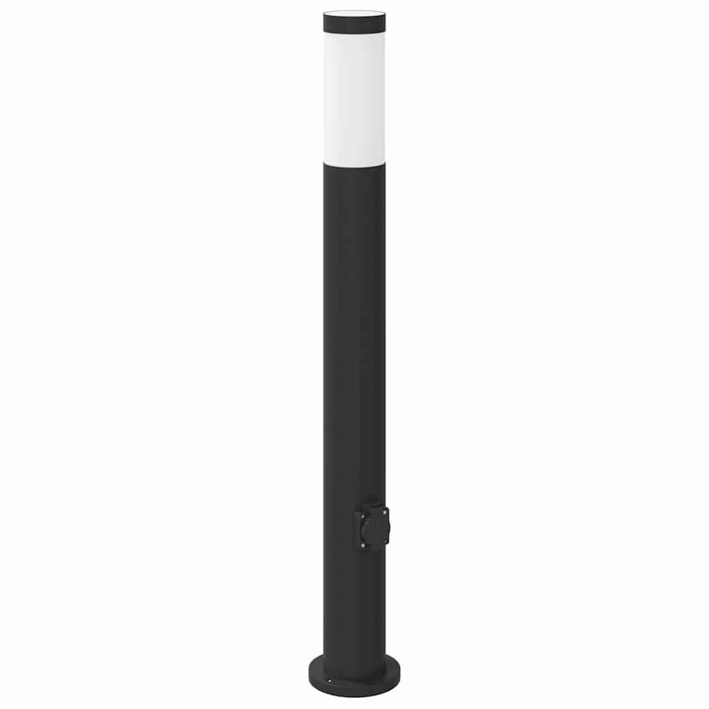 Pollerleuchte Mit Auslass 80 Cm Edelstahl Ip44