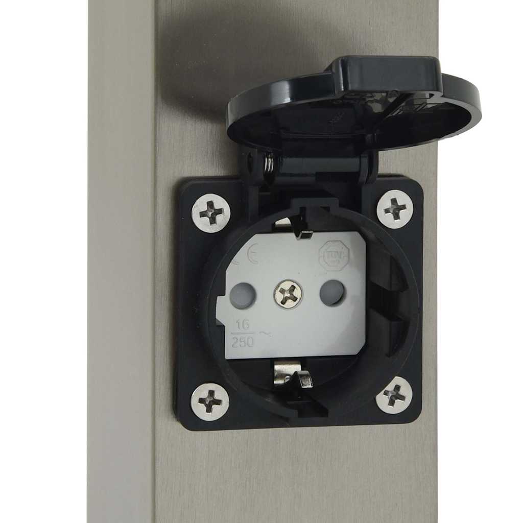 Pollerleuchte Mit Auslass 80 Cm Edelstahl Ip44