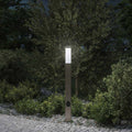 Pollerleuchte Mit Auslass 80 Cm Edelstahl Ip44