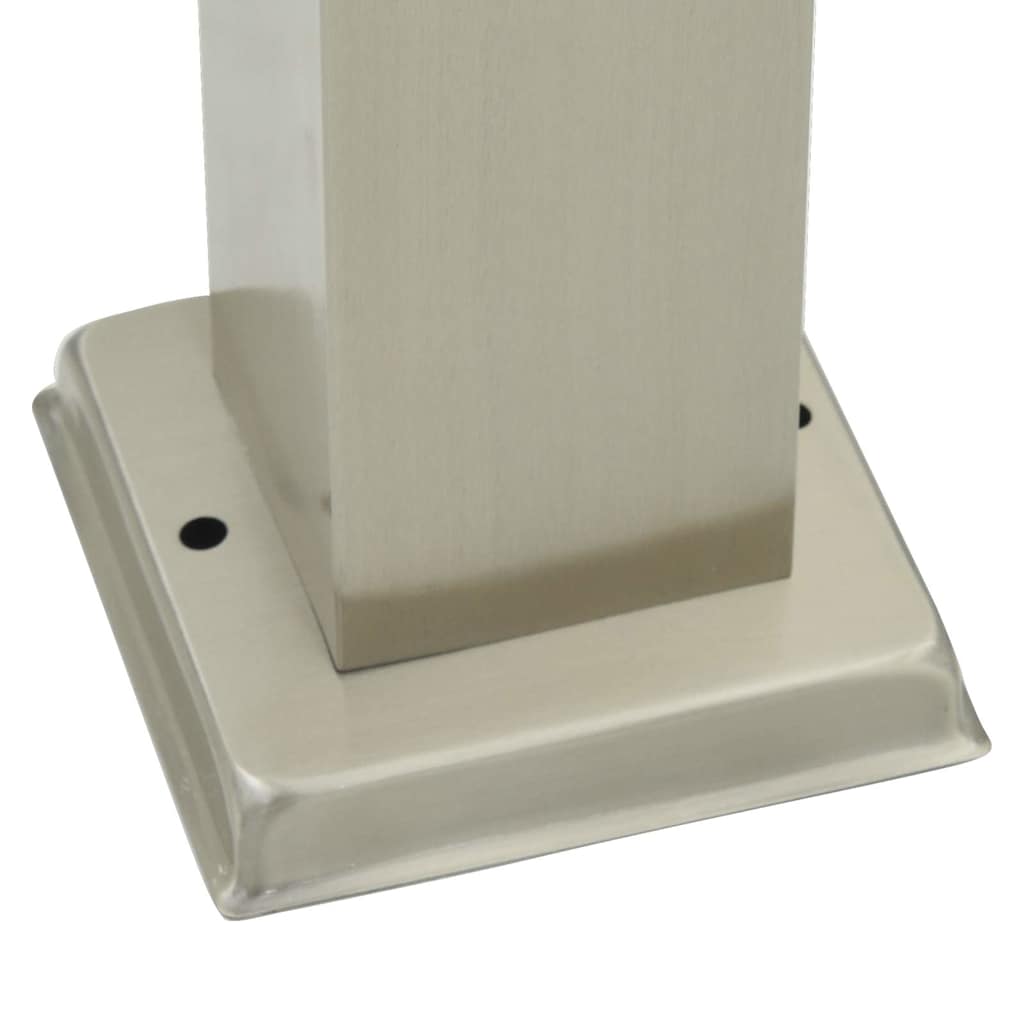 Pollerleuchten Mit Sensor&Steckdose 3 Stk. 50 Cm Edelstahl Ip44