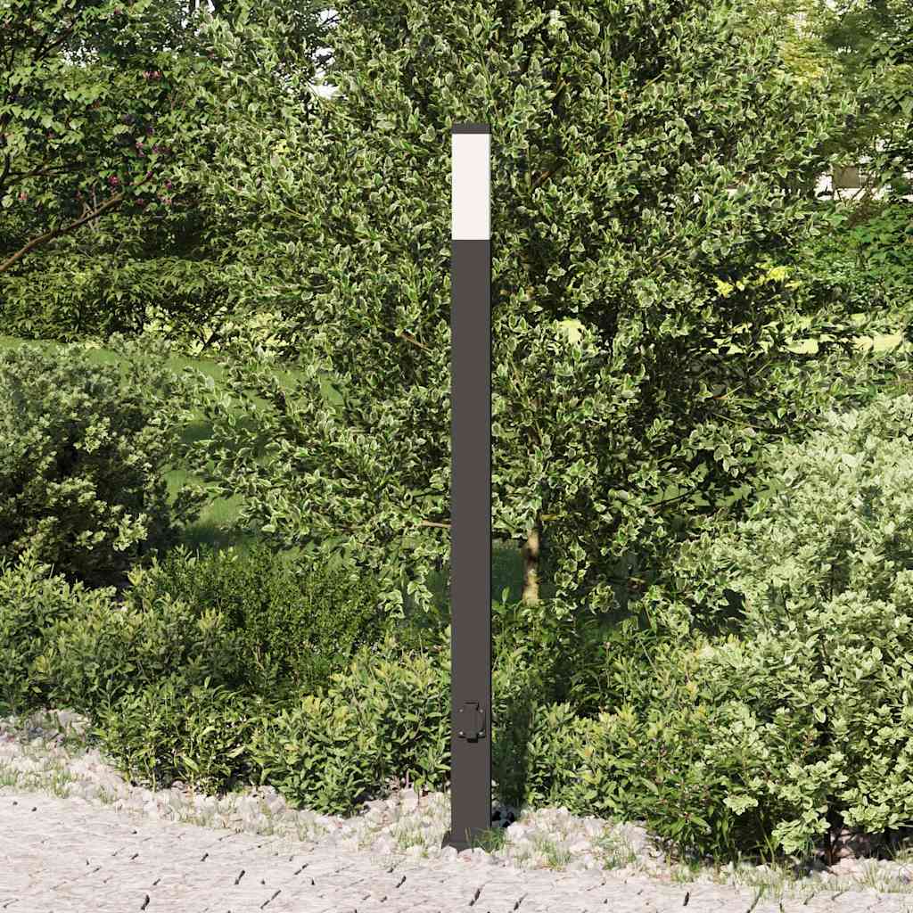 Pollerleuchte Mit Auslass 110 Cm Schwarz Ip44