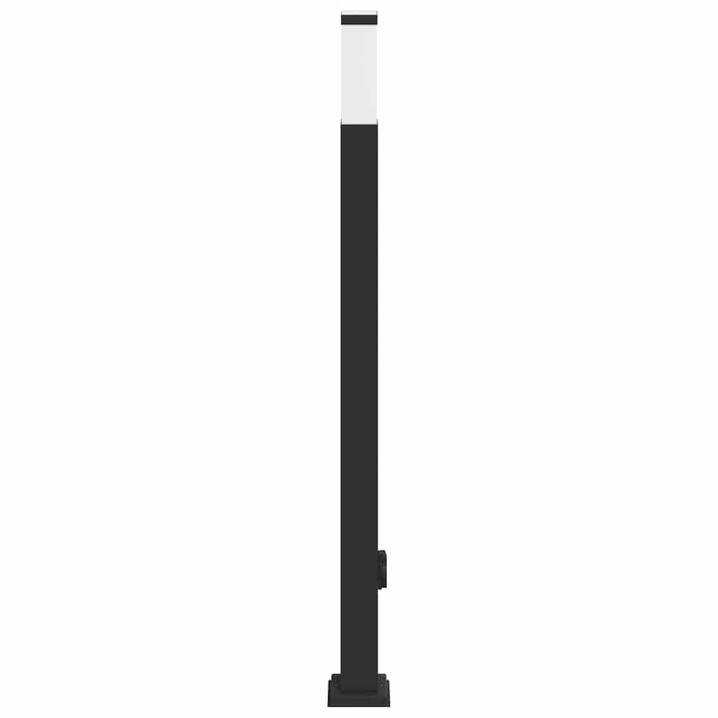 Pollerleuchte Mit Auslass 110 Cm Schwarz Ip44