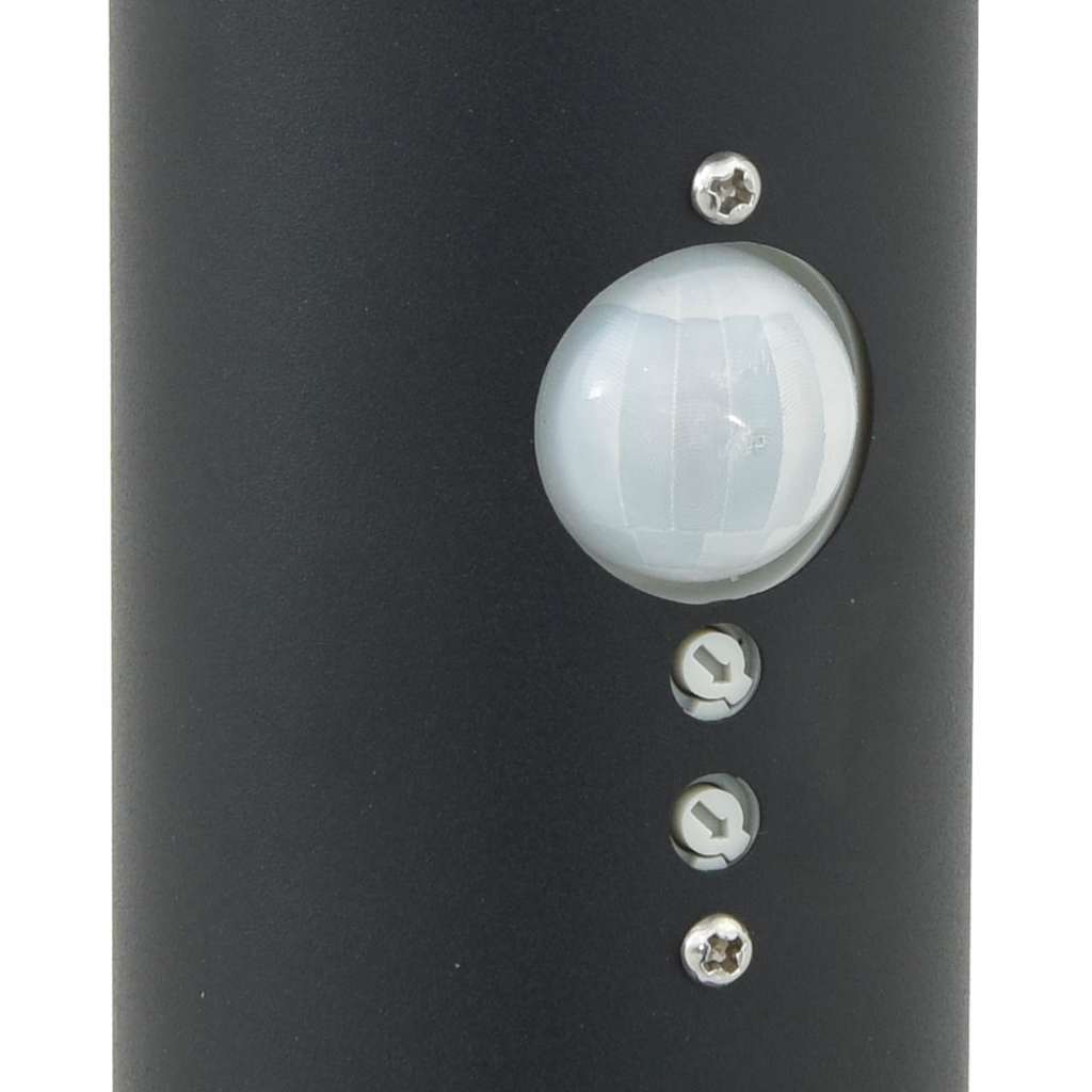 Pollerleuchten Mit Sensor Und Steckdose 3 Stk. 120 Cm Schwarz Ip44