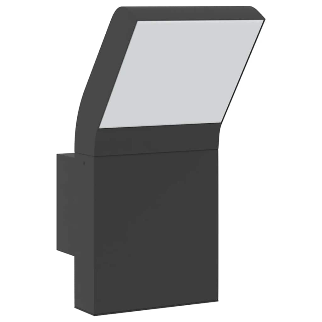 Led-Außenwandleuchten 2 Stk. Aluminiumdruckguss Schwarz