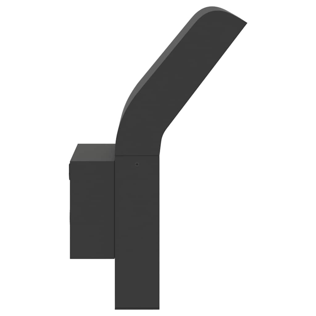 Led-Außenwandleuchten 2 Stk. Aluminiumdruckguss Schwarz