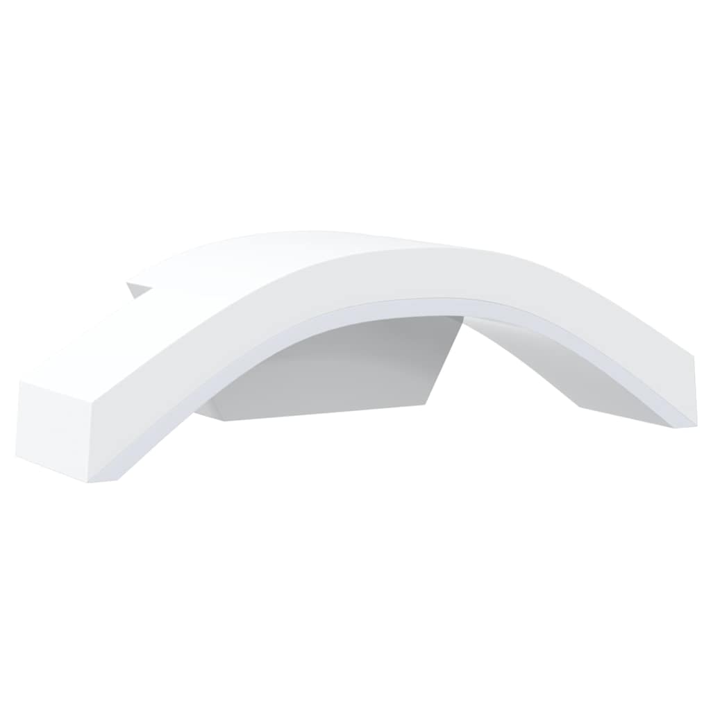 Led-Außenwandleuchten 2 Stk. Aluminiumdruckguss Weiß
