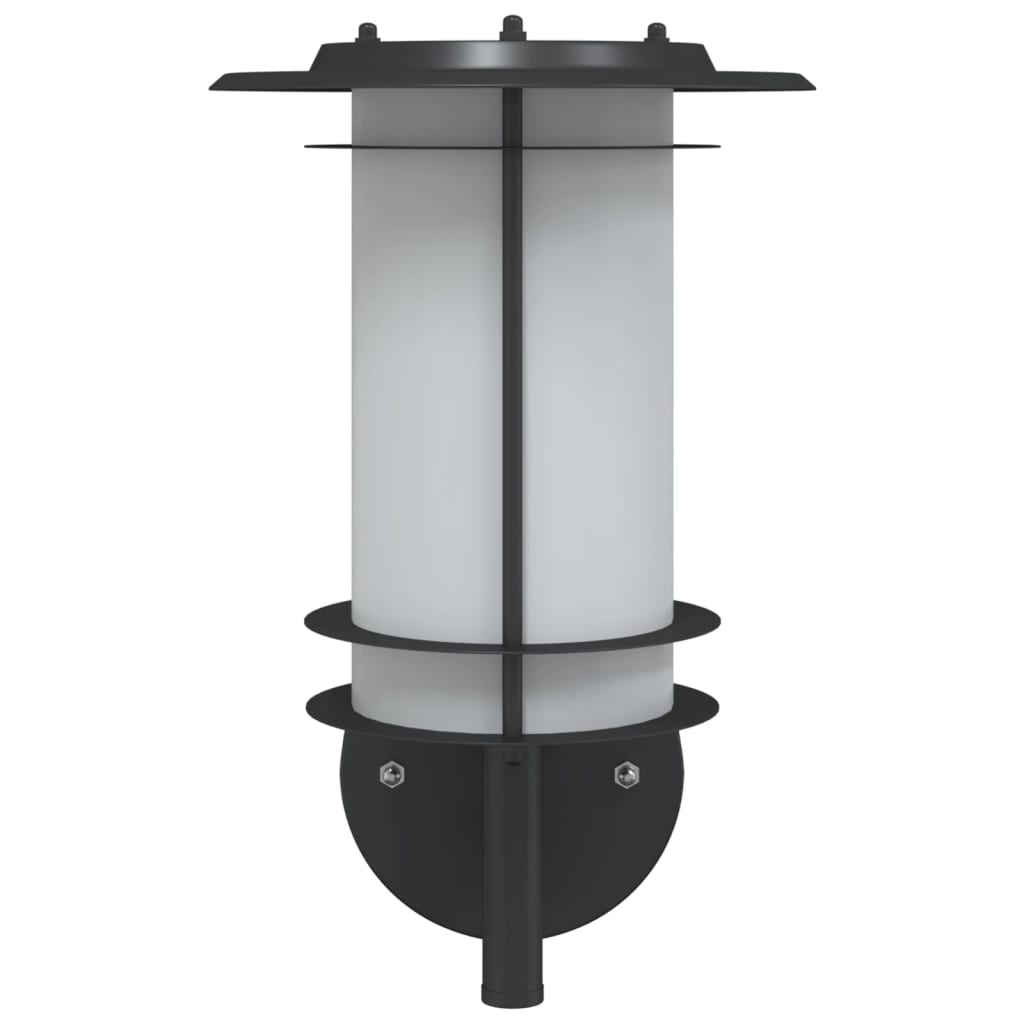 Außenwandleuchte Edelstahl Schwarz