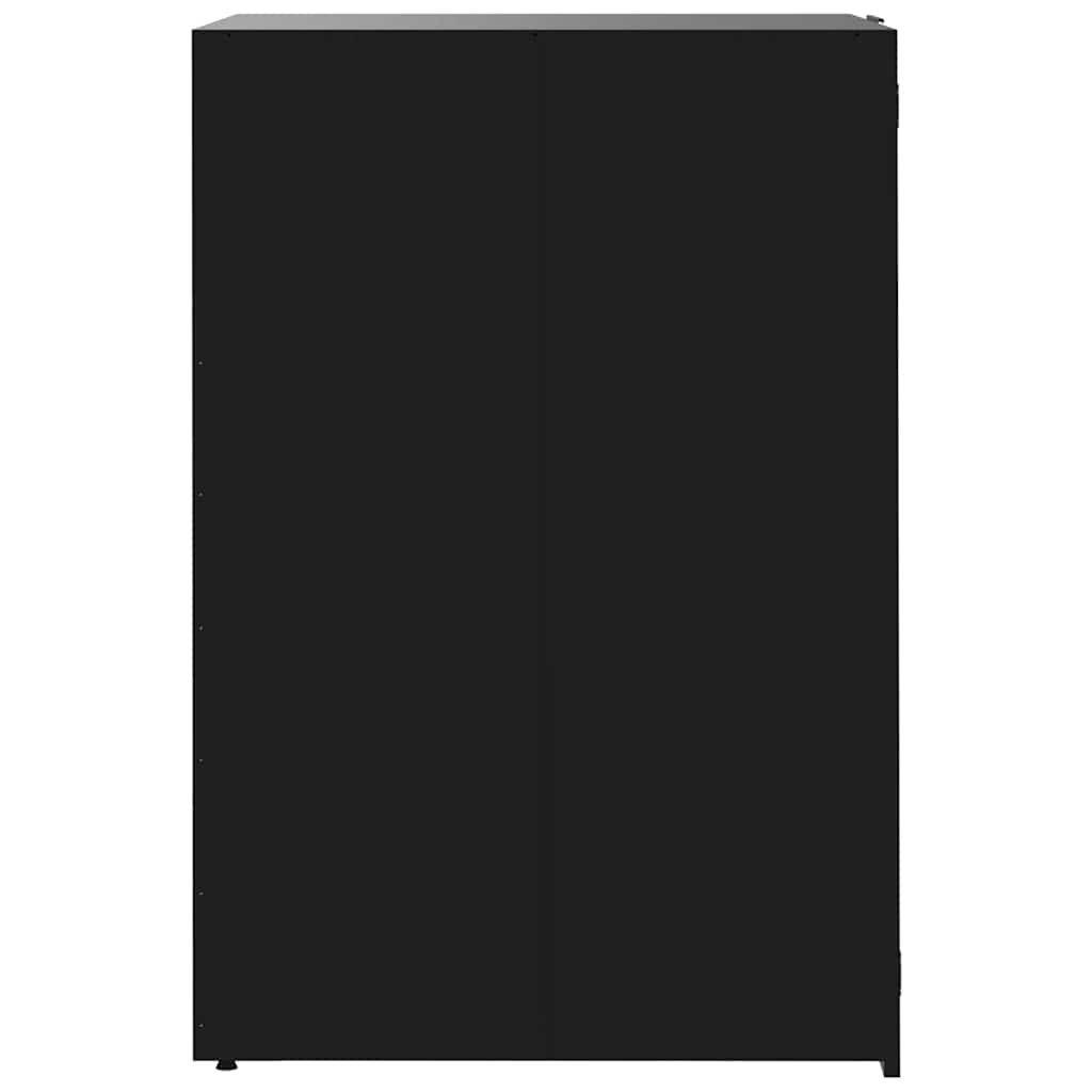 Mülltonnenbox Für 2 Tonnen 138X79X117 Cm Stahl Schwarz