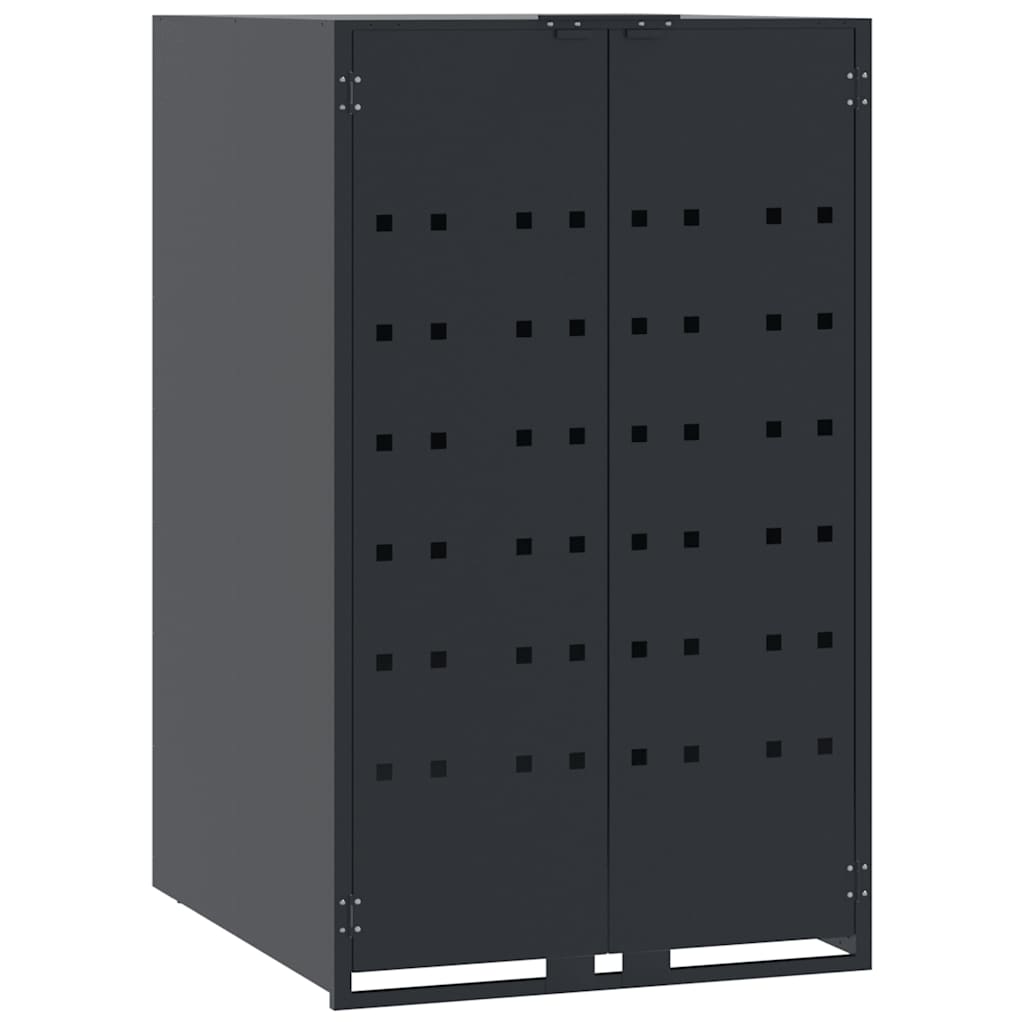 Mülltonnenbox Für 2 Tonnen 138X79X117 Cm Stahl Anthrazit
