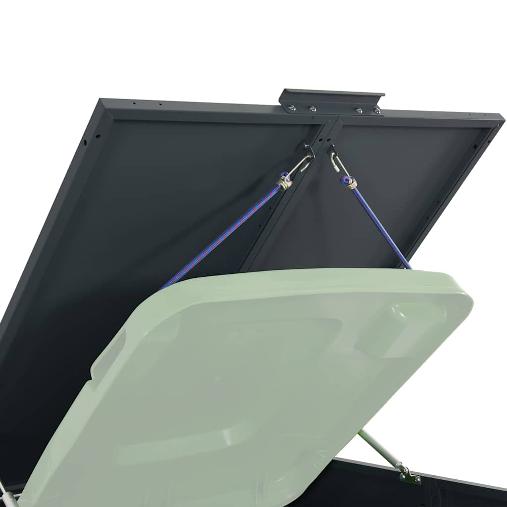 Mülltonnenbox Für 2 Tonnen 138X79X117 Cm Stahl Anthrazit