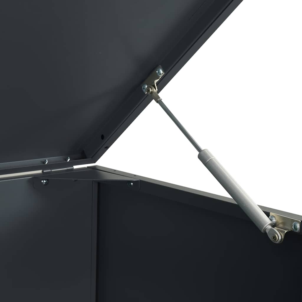 Mülltonnenbox Für 2 Tonnen 138X79X117 Cm Stahl Anthrazit
