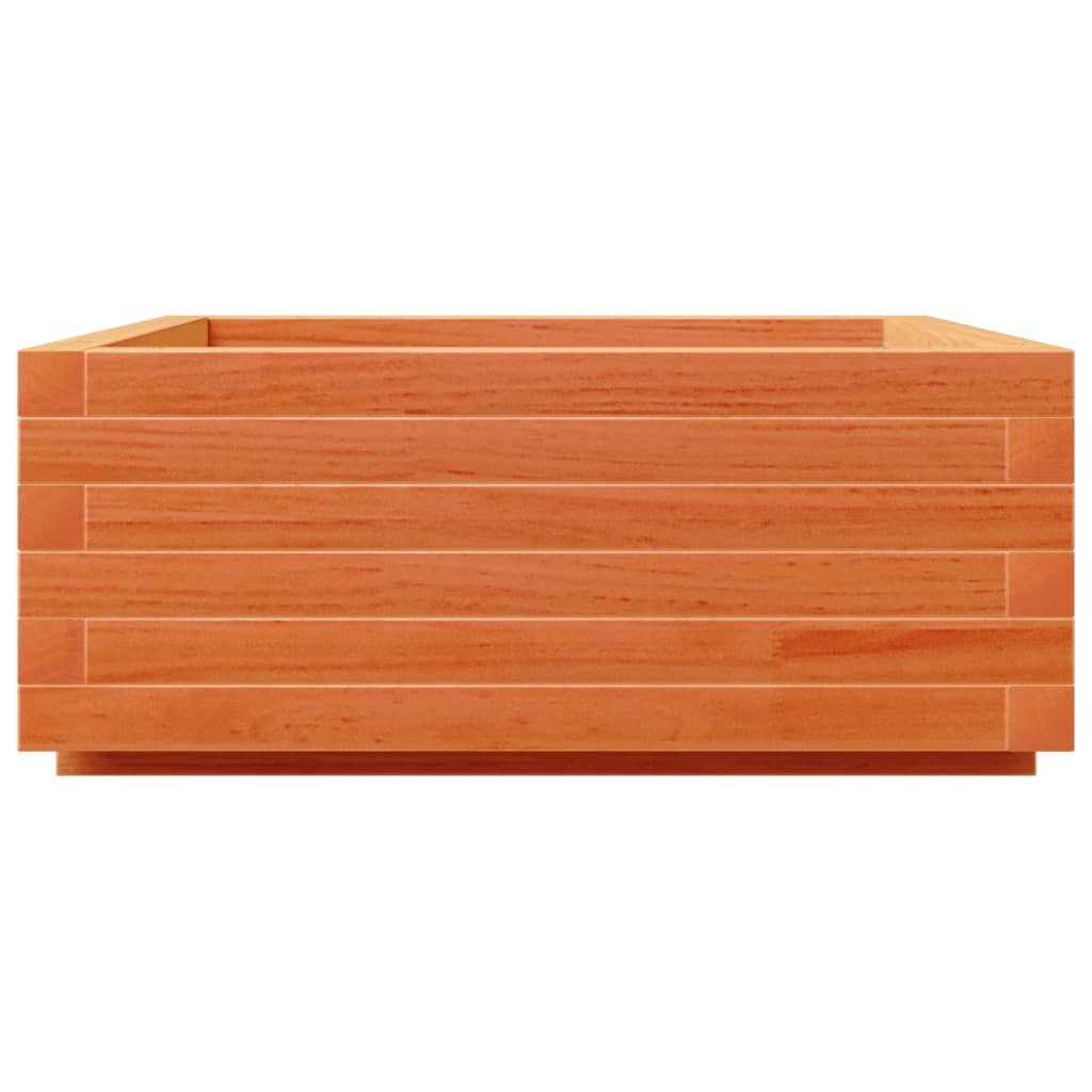 Pflanzkübel Wachsbraun 60X60X26,5 Cm Massivholz Kiefer Natürlich Imprägniert