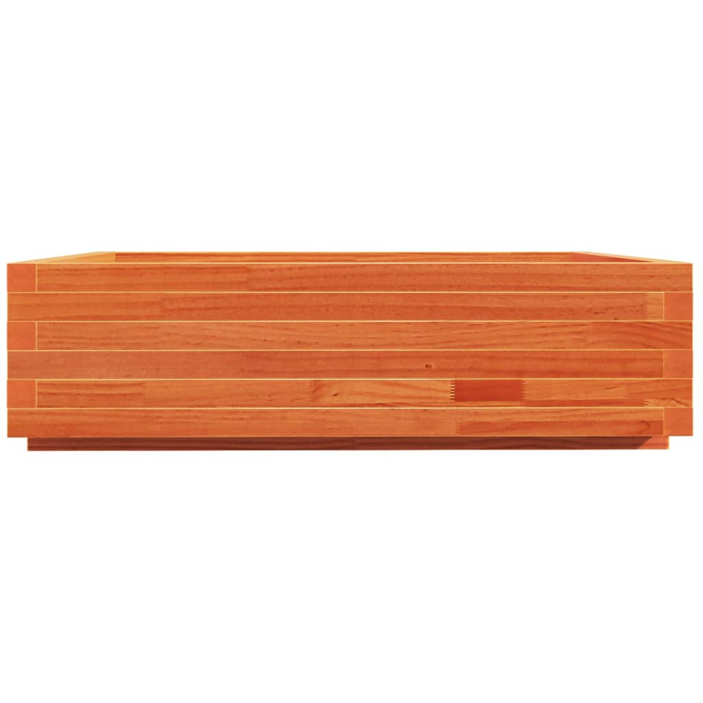 Pflanzkübel Wachsbraun 90X90X26,5 Cm Massivholz Kiefer Natürlich Imprägniert