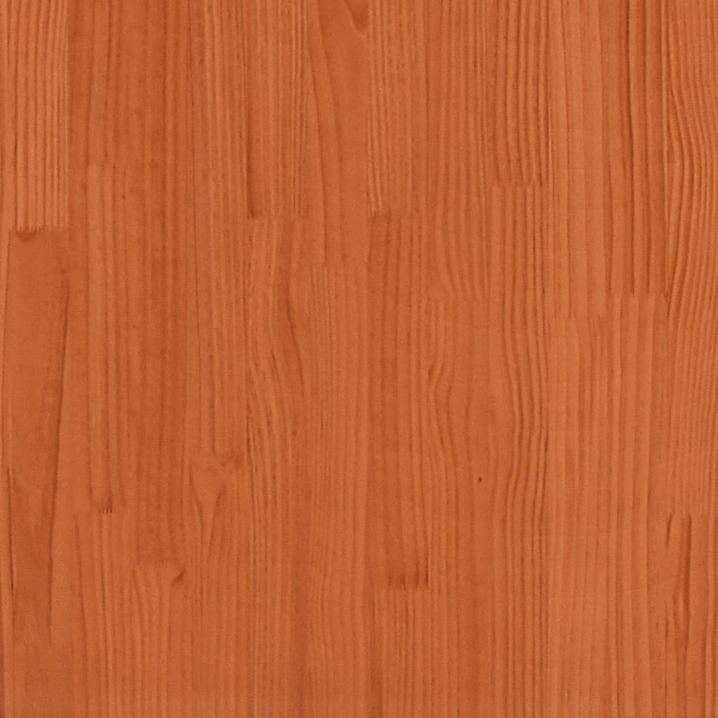 Pflanzkübel Wachsbraun 100X100X26,5 Cm Massivholz Kiefer Natürlich Imprägniert