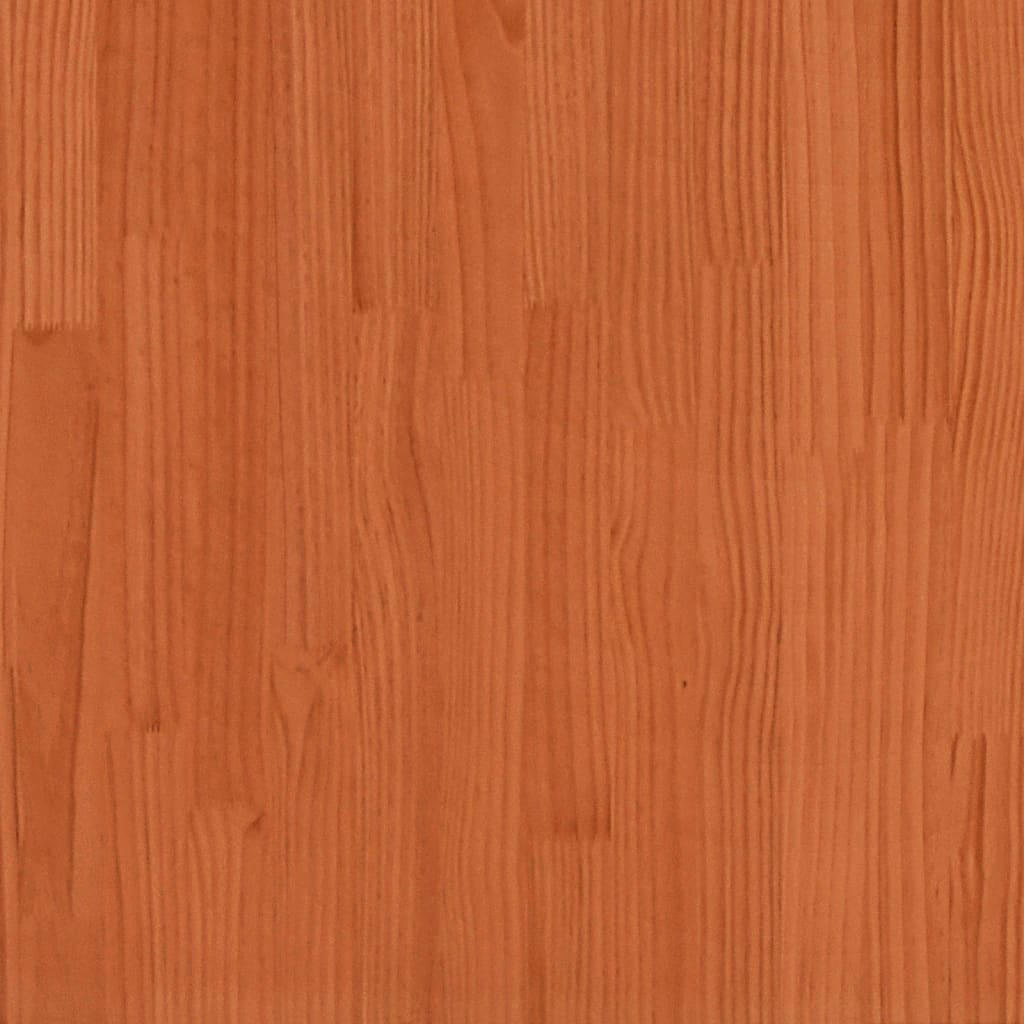 Pflanzkübel Wachsbraun 60X60X49,5 Cm Massivholz Kiefer Natürlich Imprägniert