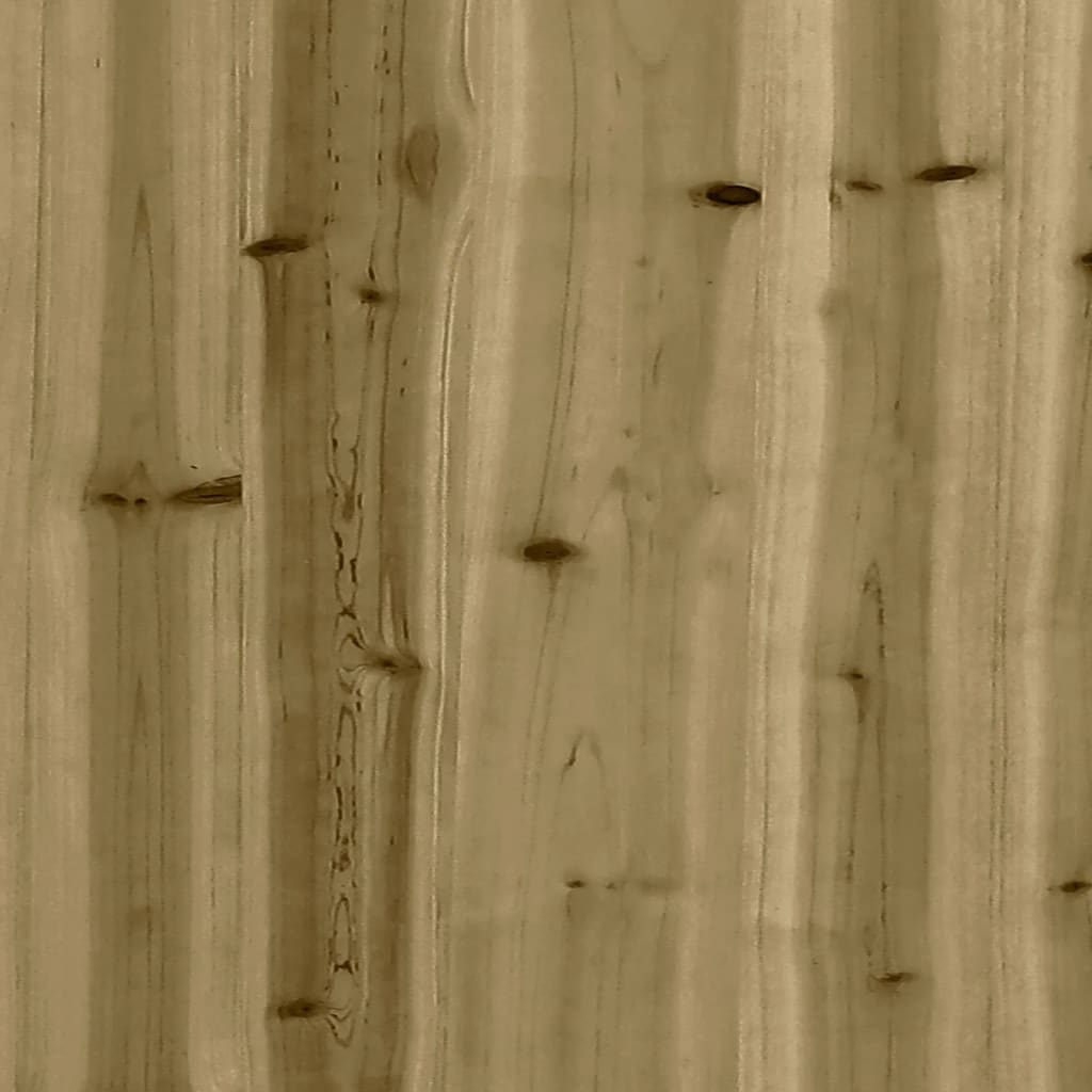 Pflanzkübel 70X70X49,5 Cm Kiefernholz Imprägniert Natürlich Imprägniert