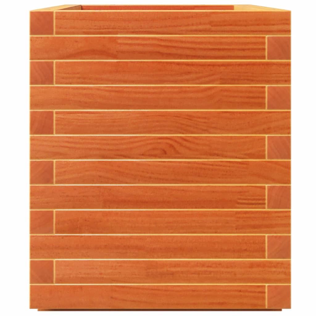 Pflanzkübel Wachsbraun 70X40X49,5 Cm Massivholz Kiefer Natürlich Imprägniert