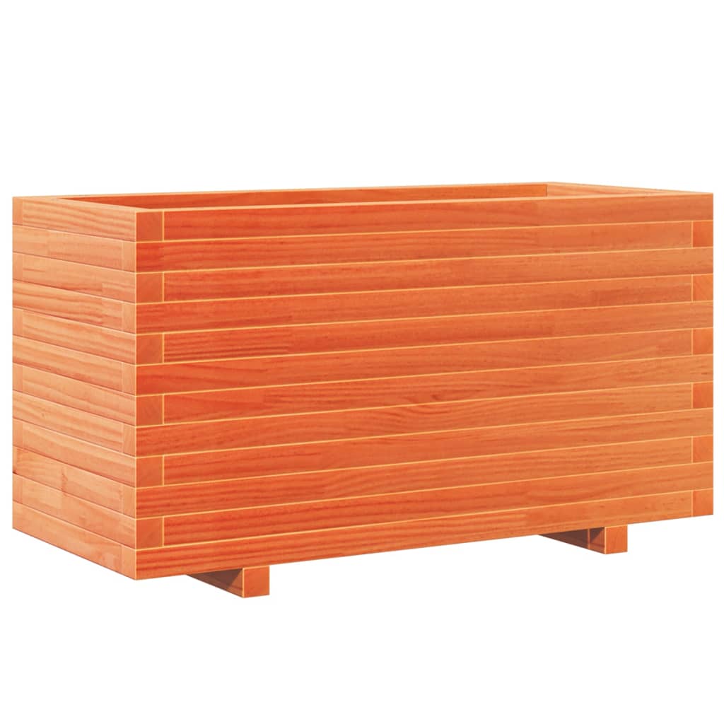 Pflanzkübel Wachsbraun 90X40X49,5 Cm Massivholz Kiefer Natürlich Imprägniert