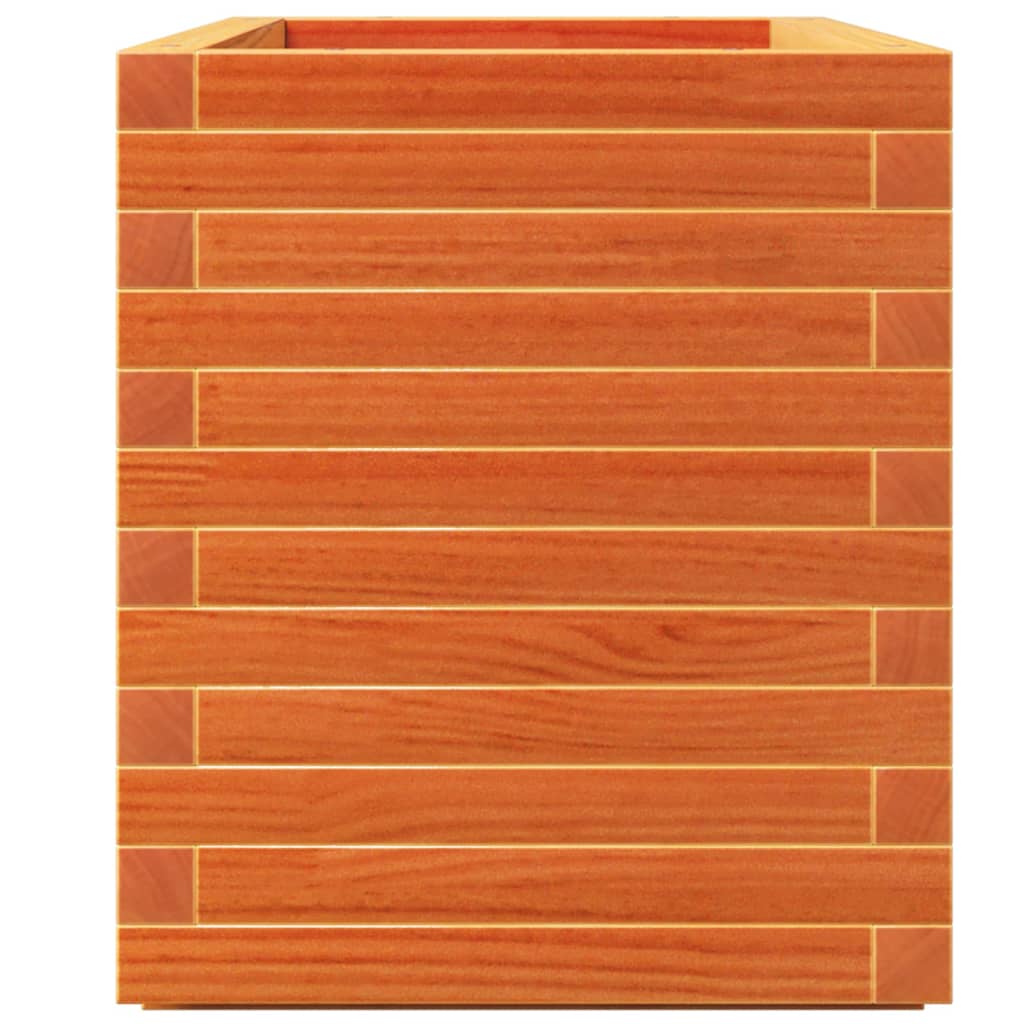 Pflanzkübel Wachsbraun 90X40X49,5 Cm Massivholz Kiefer Natürlich Imprägniert