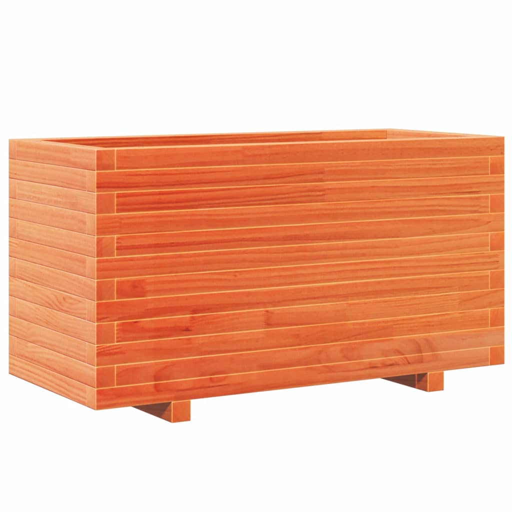 Pflanzkübel Wachsbraun 90X40X49,5 Cm Massivholz Kiefer Natürlich Imprägniert