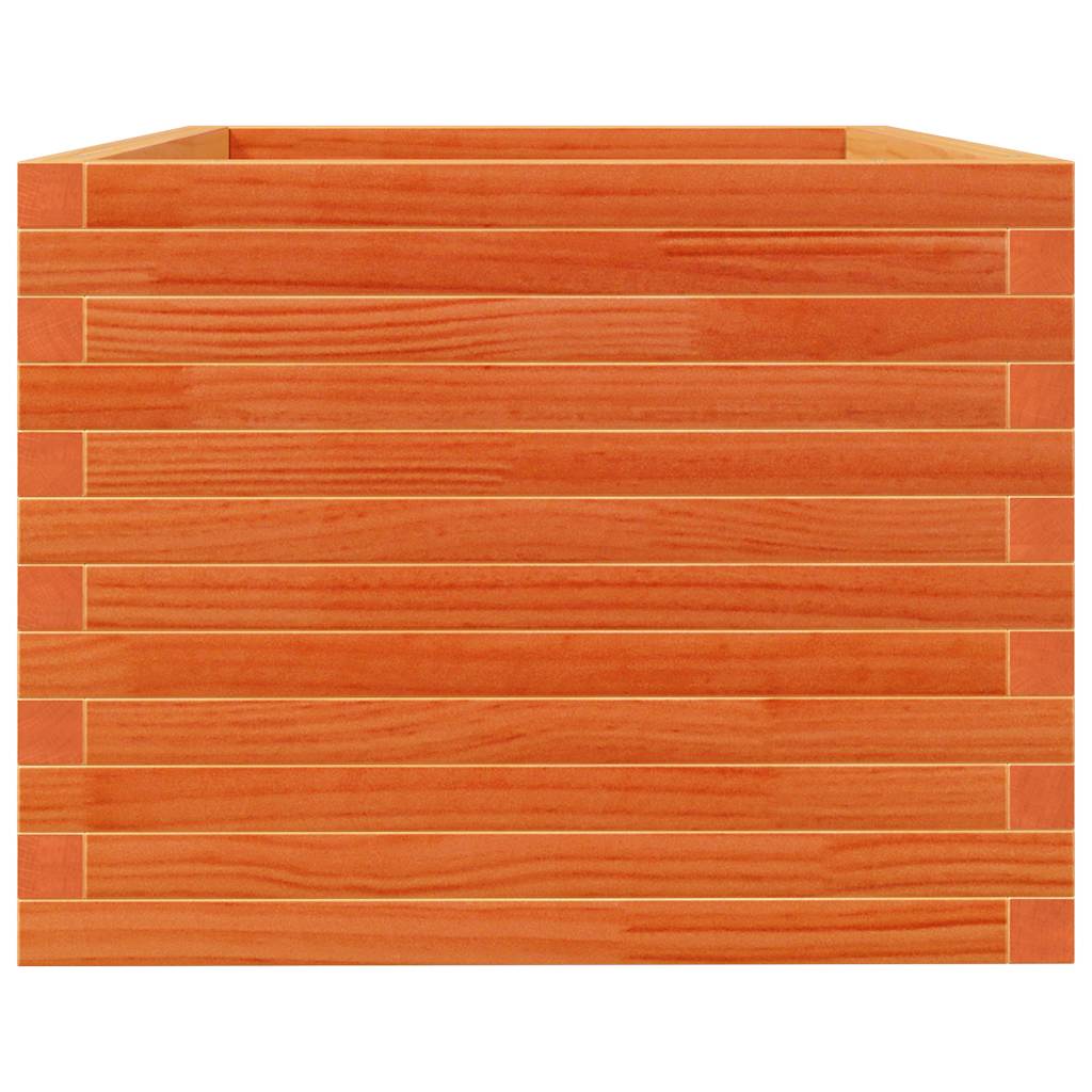 Pflanzkübel Wachsbraun 90X60X49,5 Cm Massivholz Kiefer Natürlich Imprägniert