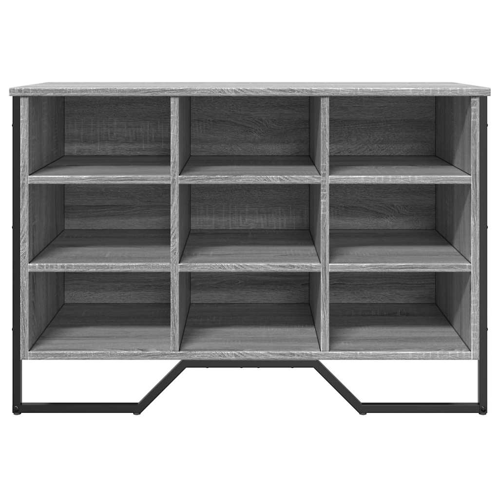 Schuhregal 90X38X61,5 Cm Holzwerkstoff Grau Sonoma