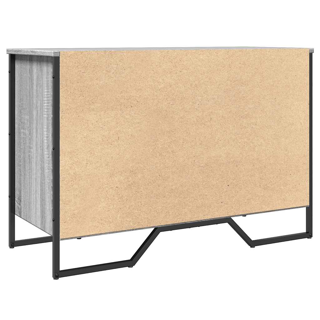 Schuhregal 90X38X61,5 Cm Holzwerkstoff Grau Sonoma