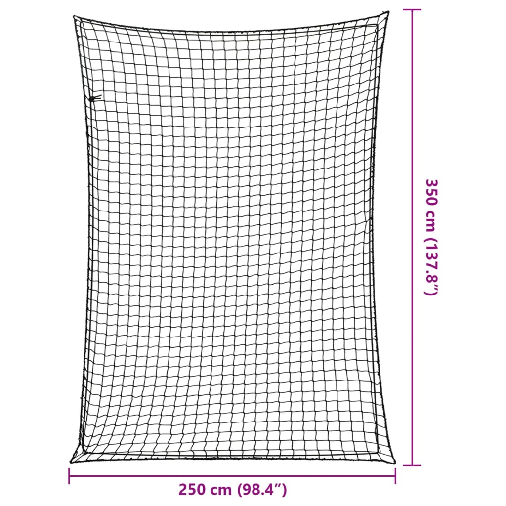 Mit Gummiseil 3,5X2,5 M Pp Schwarz