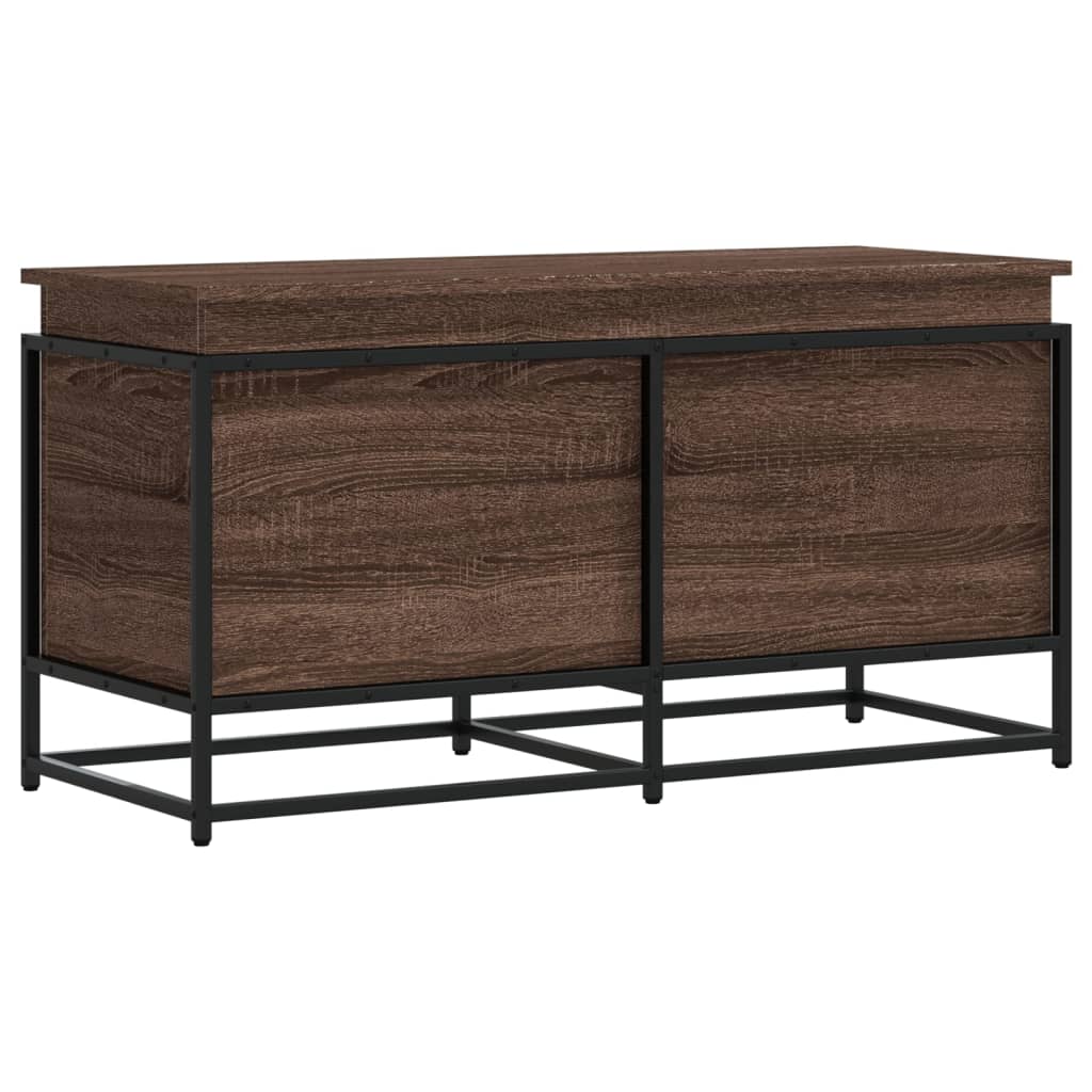 Aufbewahrungsbox Mit Deckel Eichen-Optik 100X40X51,5 Cm Braune Eiche