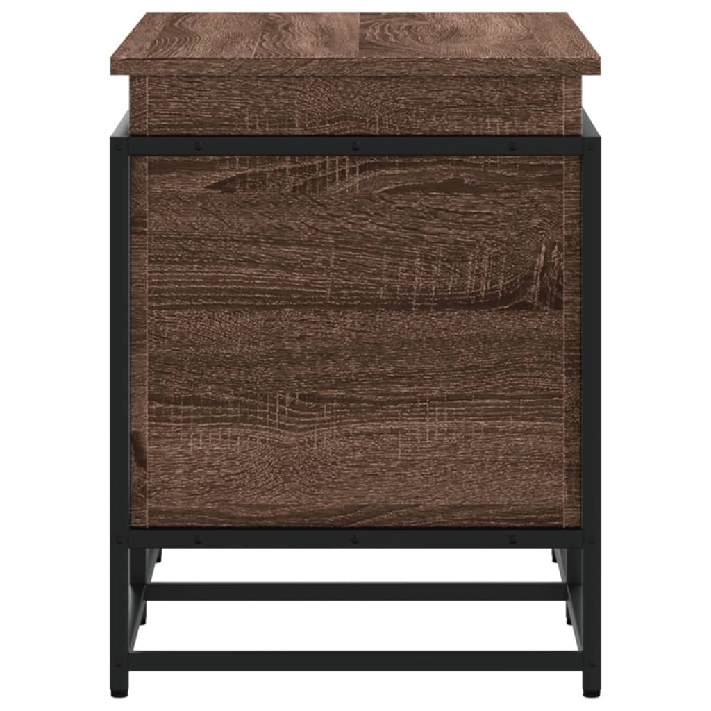 Aufbewahrungsbox Mit Deckel Eichen-Optik 100X40X51,5 Cm Braune Eiche