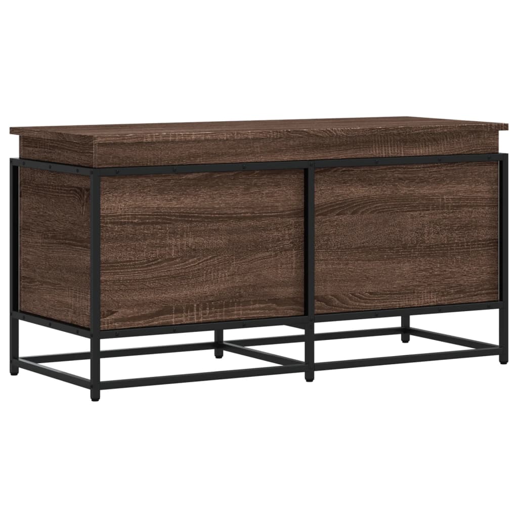 Aufbewahrungsbox Mit Deckel Eichen-Optik 100X40X51,5 Cm Braune Eiche