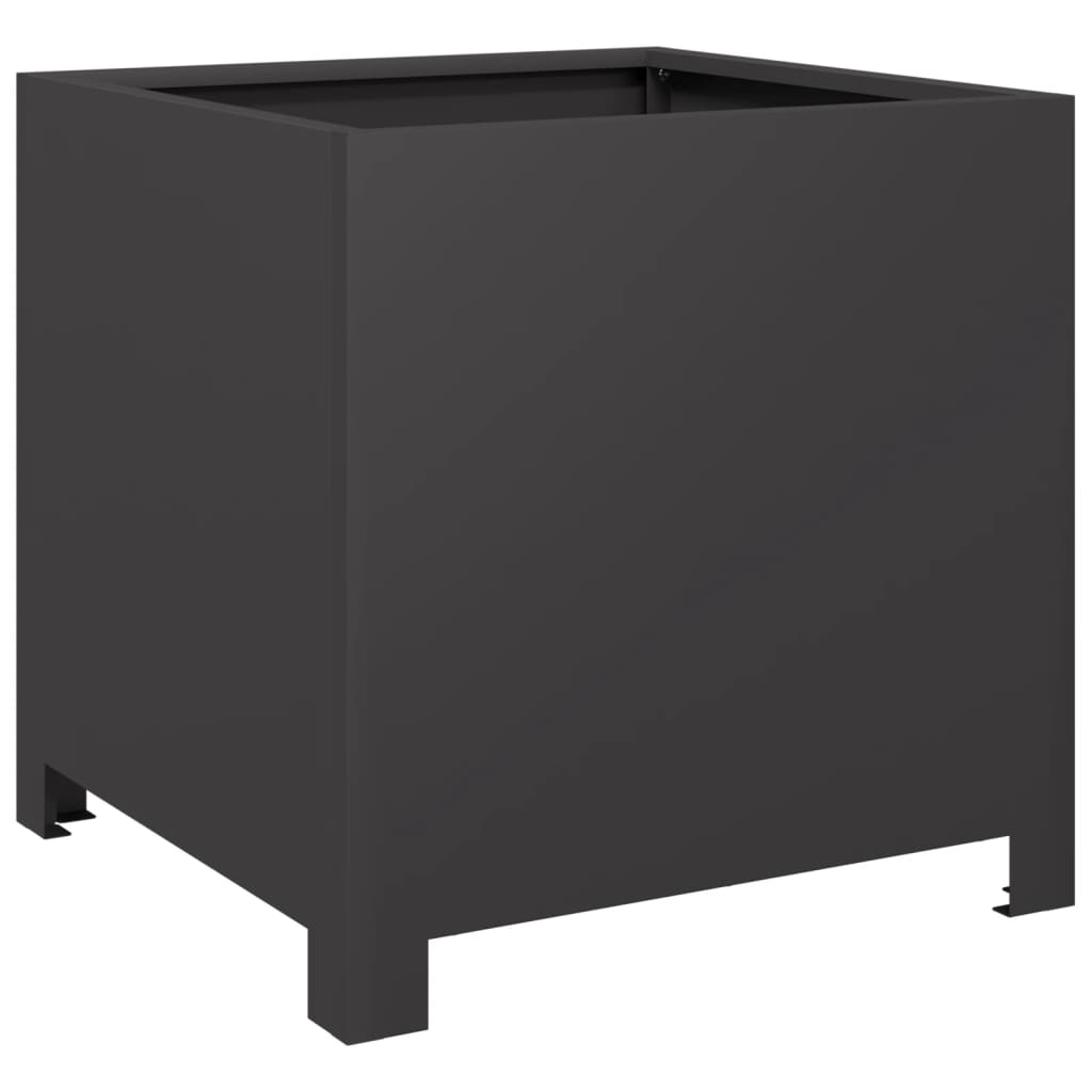 Pflanzkübel 2 Stk. Schwarz Stahl