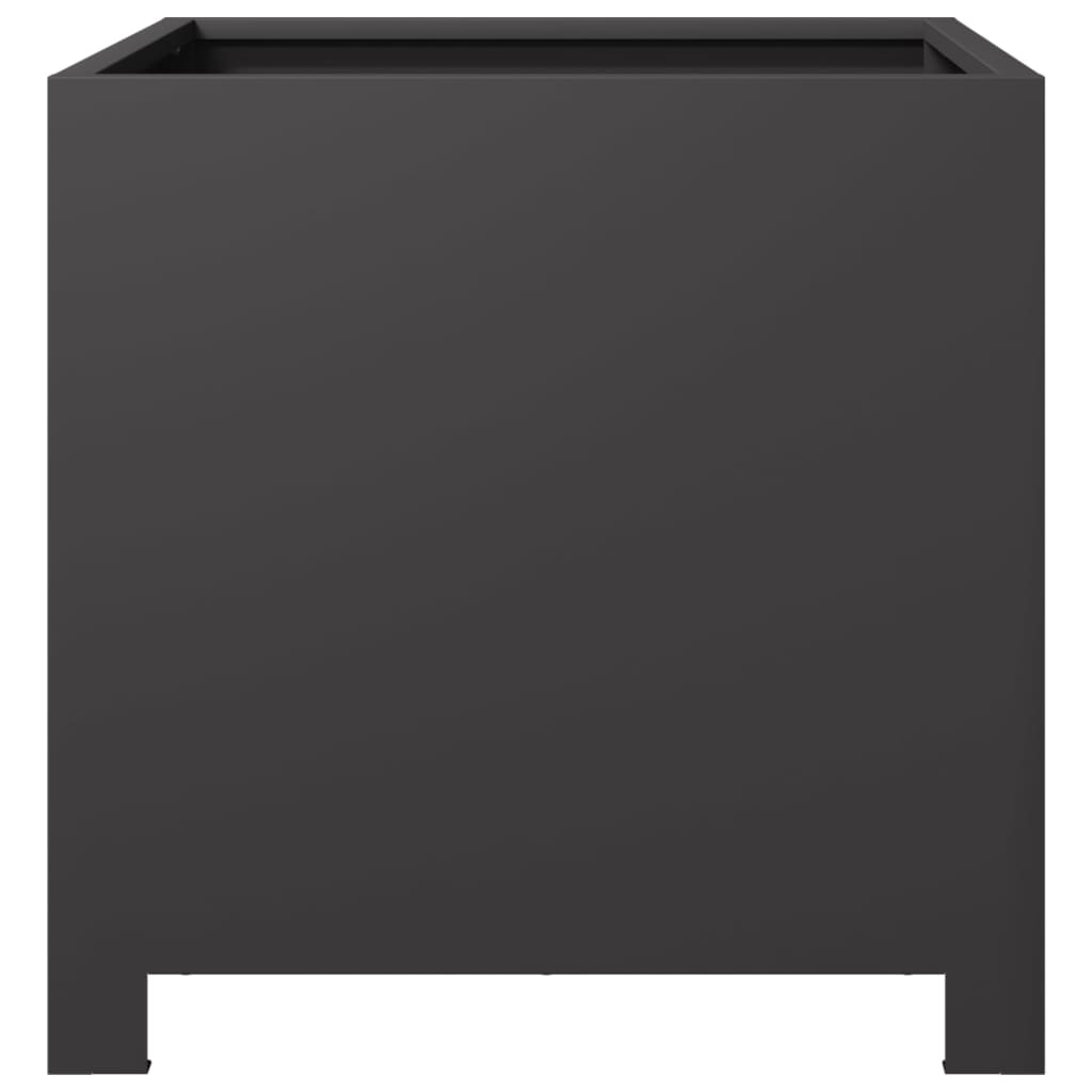 Pflanzkübel 2 Stk. Schwarz Stahl