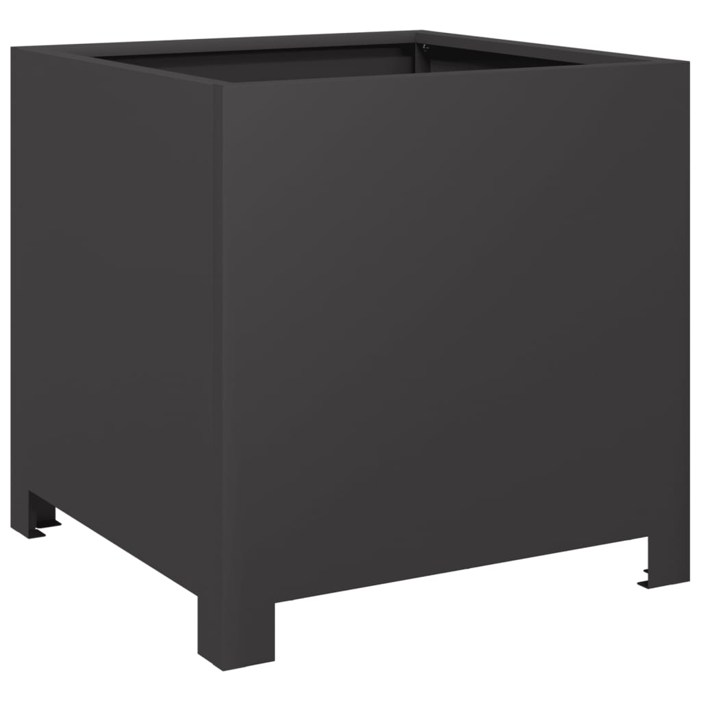 Pflanzkübel 2 Stk. Schwarz Stahl