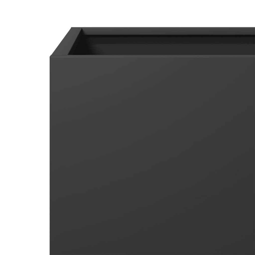 Pflanzkübel 2 Stk. Schwarz Stahl