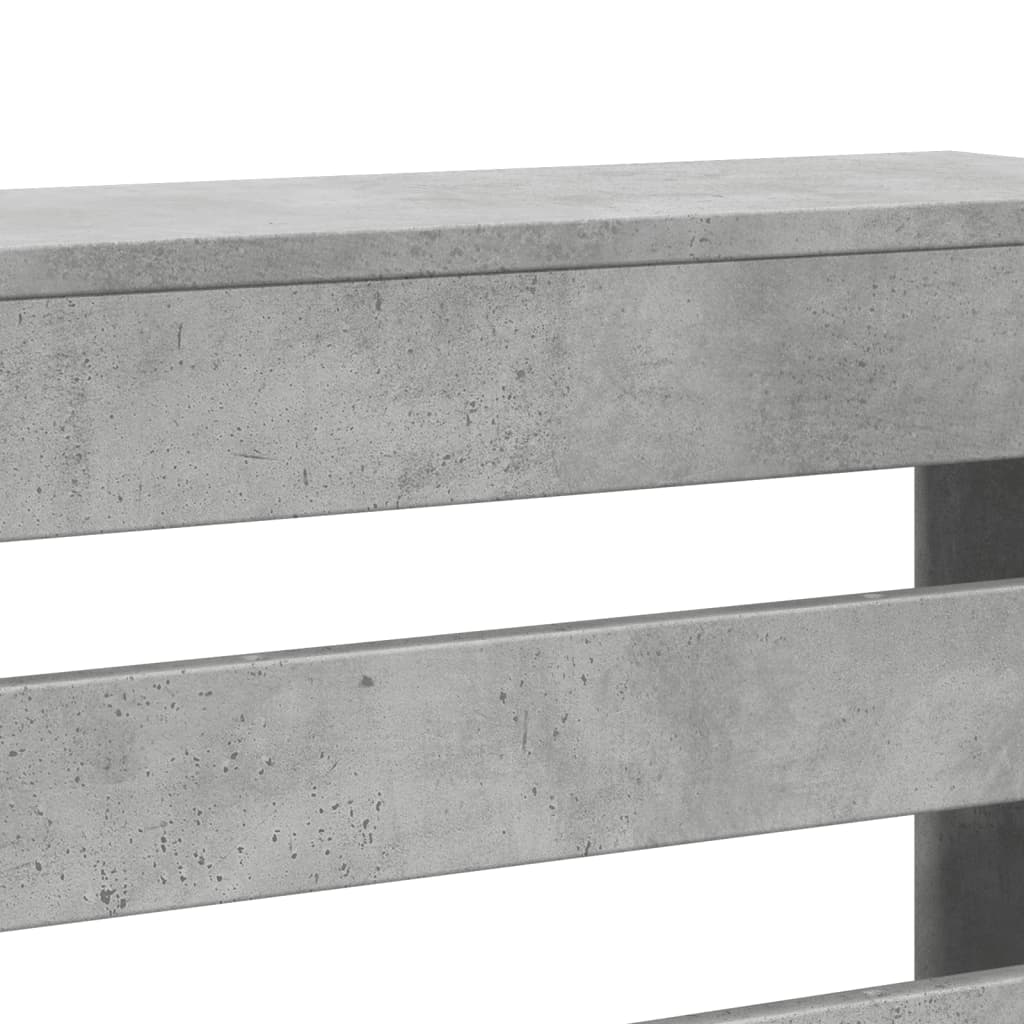 Heizkörperverkleidung Holzwerkstoff Betongrau