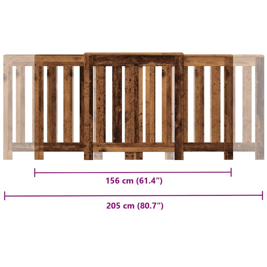 Heizkörperverkleidung -Optik 205X21,5X83,5 Cm Altholz