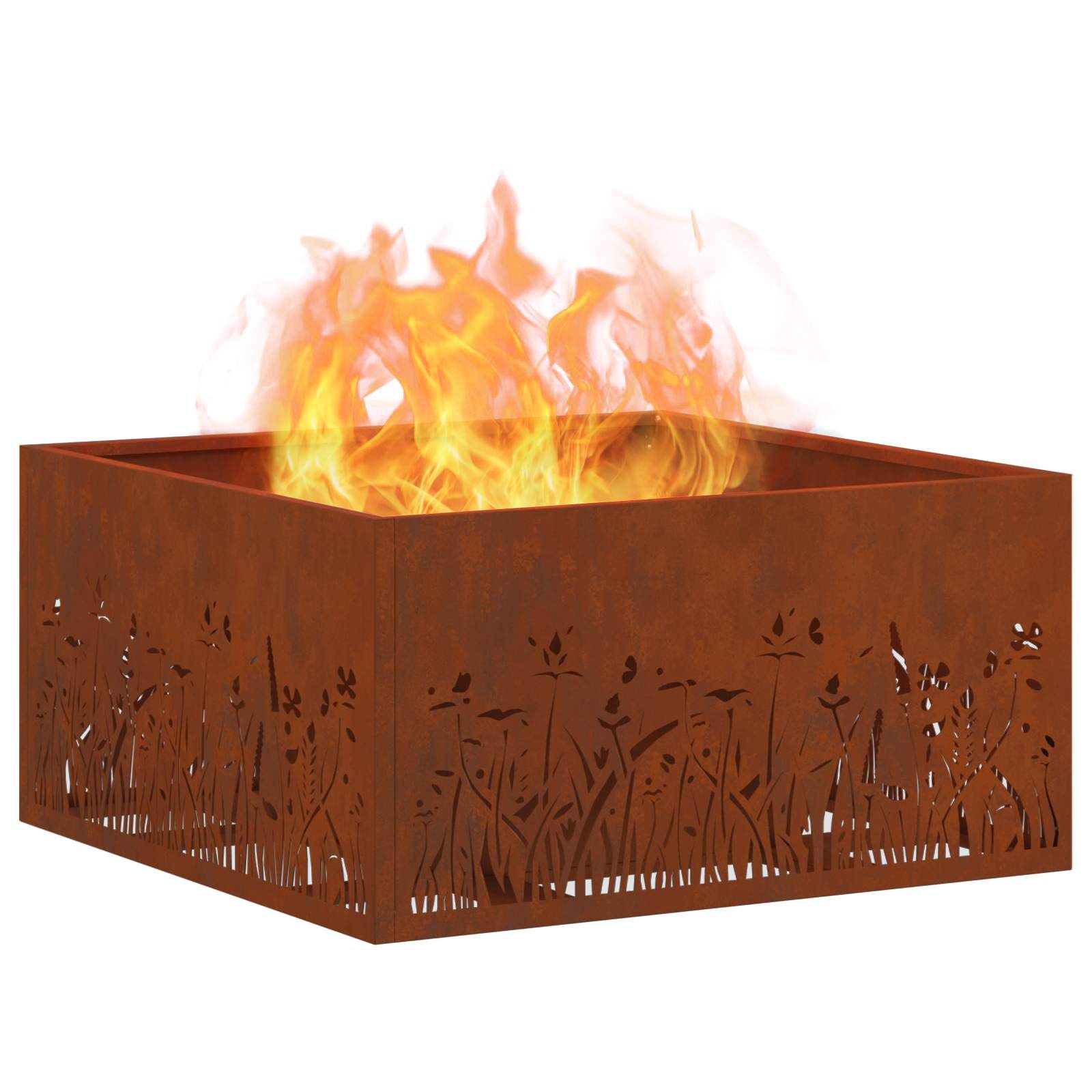 Feuerstelle Braun Wetterfeststahl