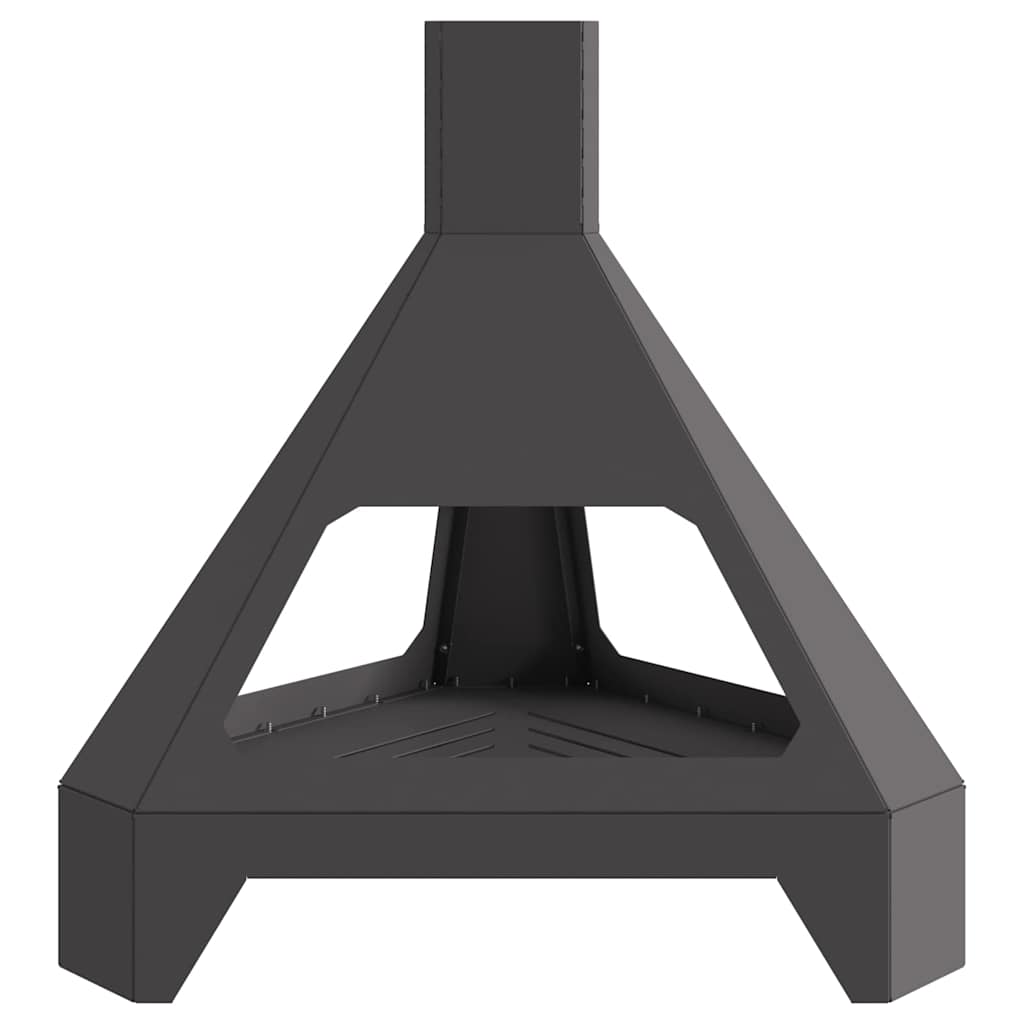Feuerstelle Schwarz 50 X 43 X 52 Cm Stahl