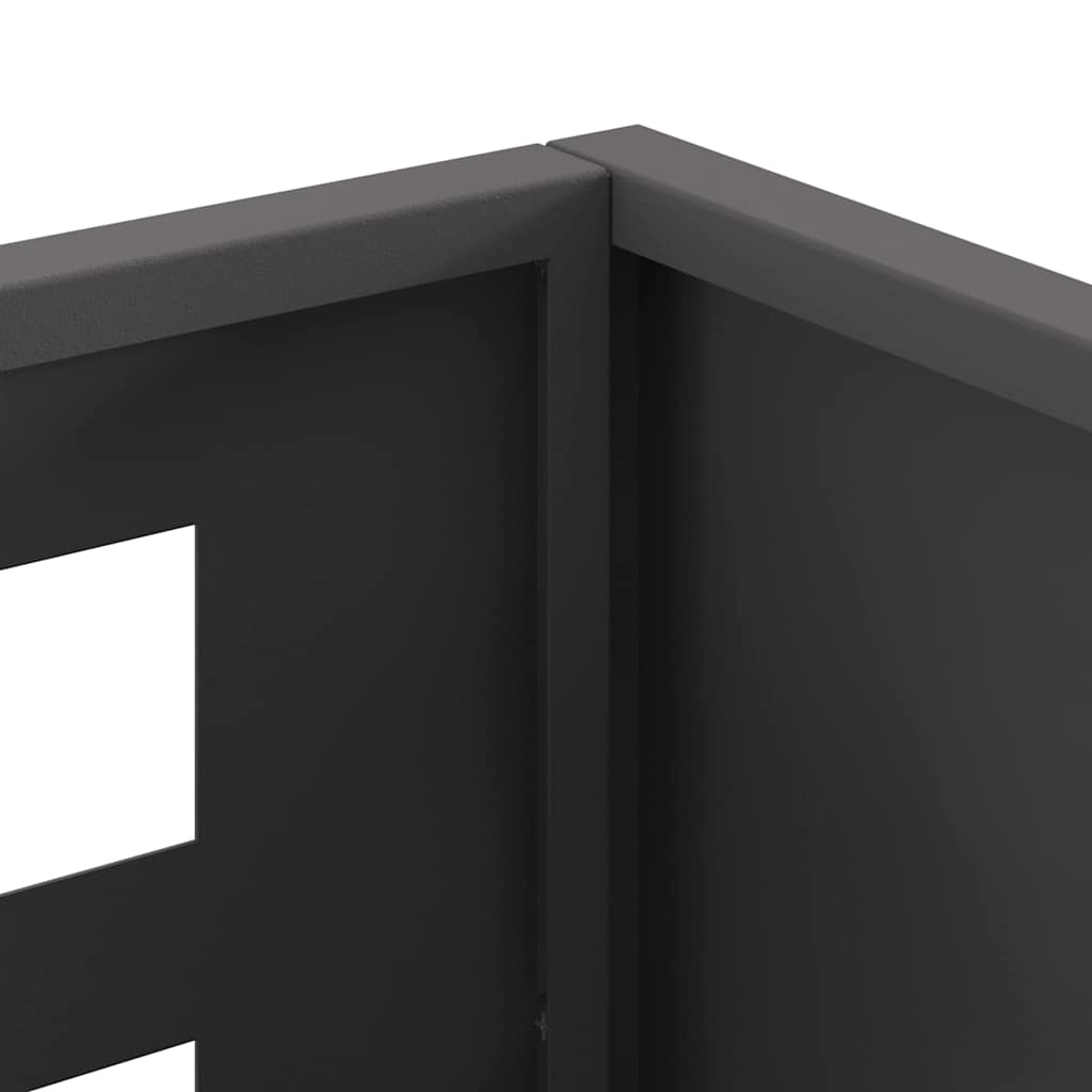 Feuerstelle Schwarz 50 X 30 X 40 Cm Stahl