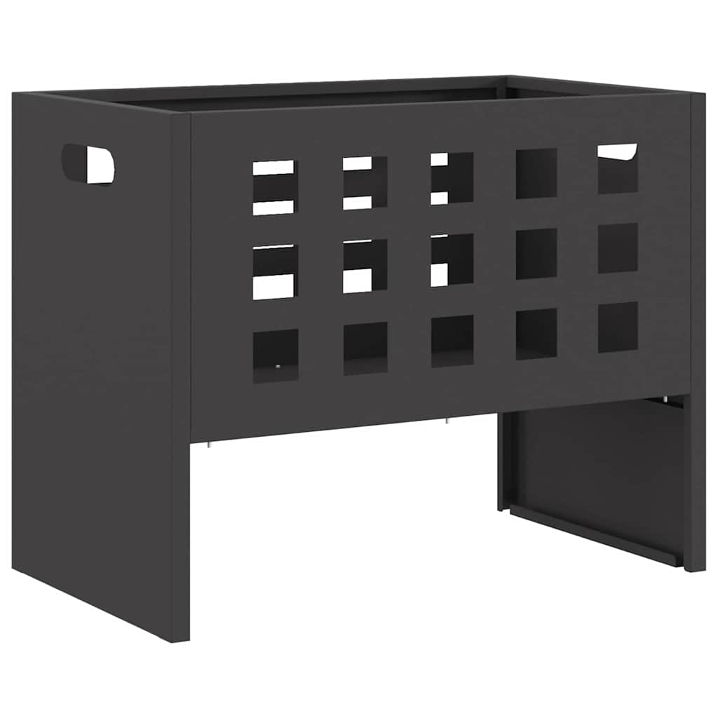 Feuerstelle Schwarz 50 X 30 X 40 Cm Stahl