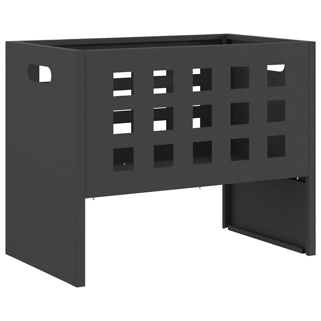 Feuerstelle Schwarz 50 X 30 X 40 Cm Stahl
