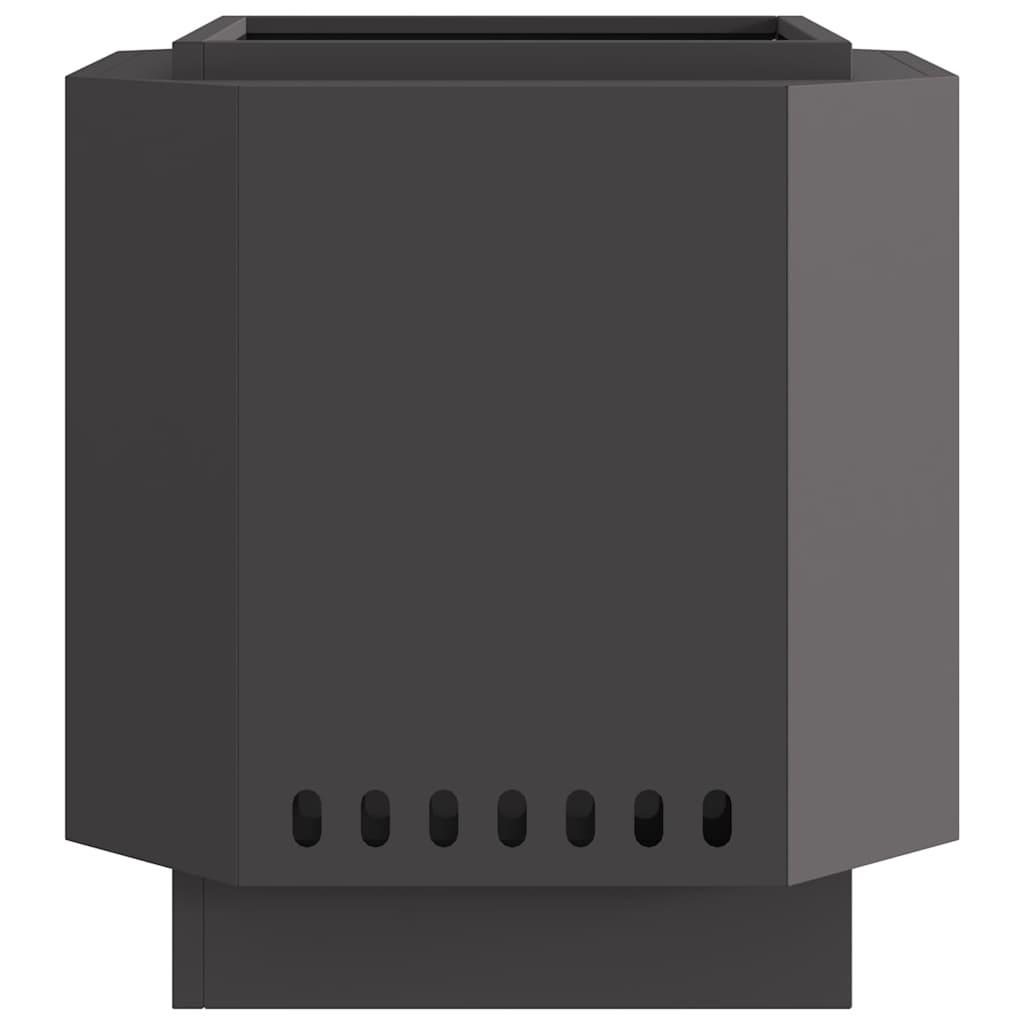Rauchfreier Feuerkorb Schwarz Stahl