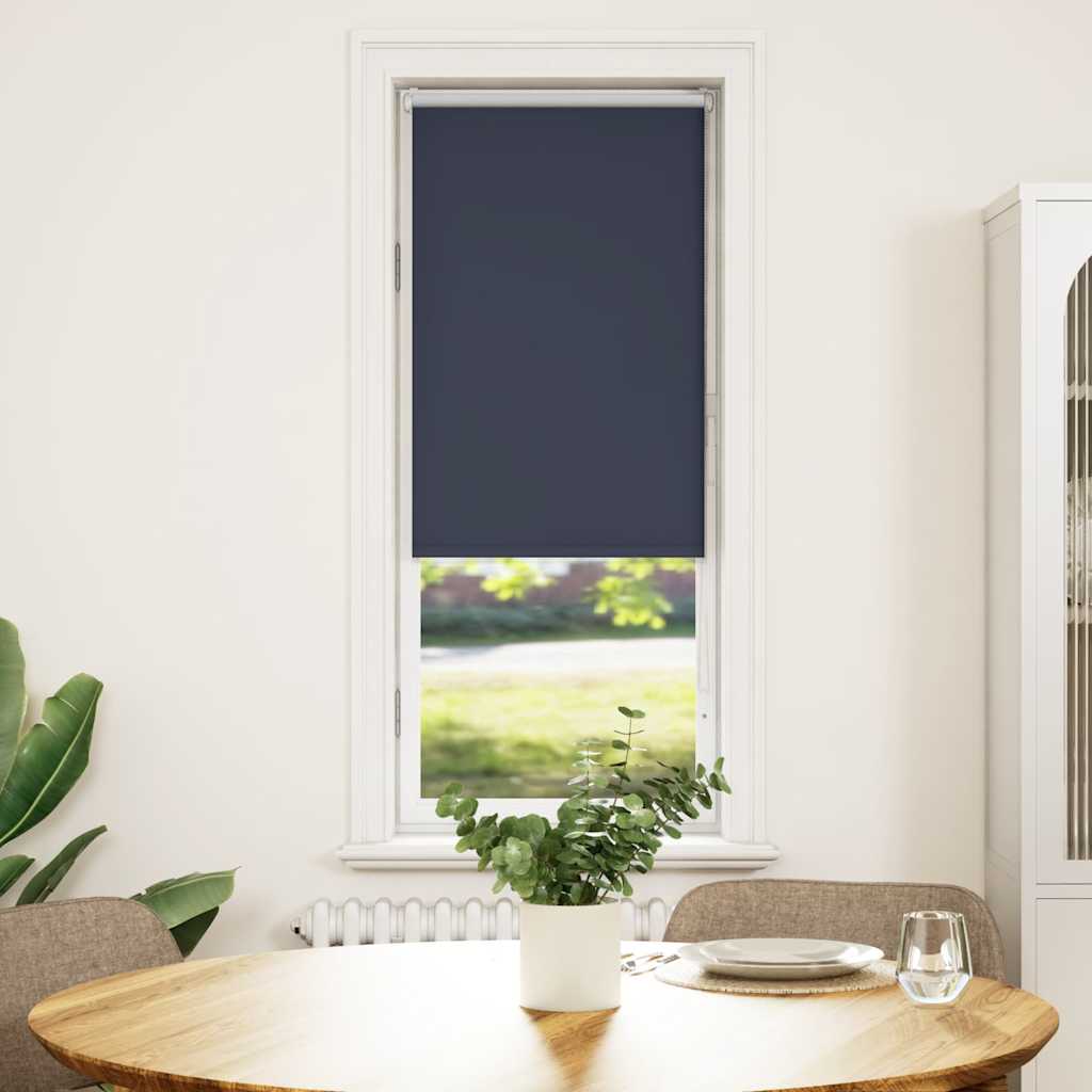 Verdunkelungsrollo Blau 40X130Cm Stoffbreite 35,7 Cm Marine