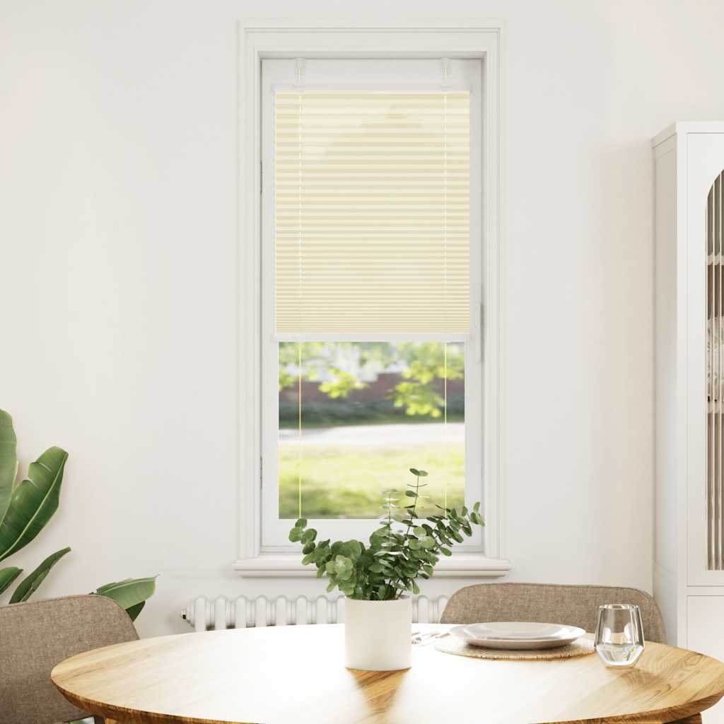 Plissee Stoffbreite 39,4 Cm Polyester Creme